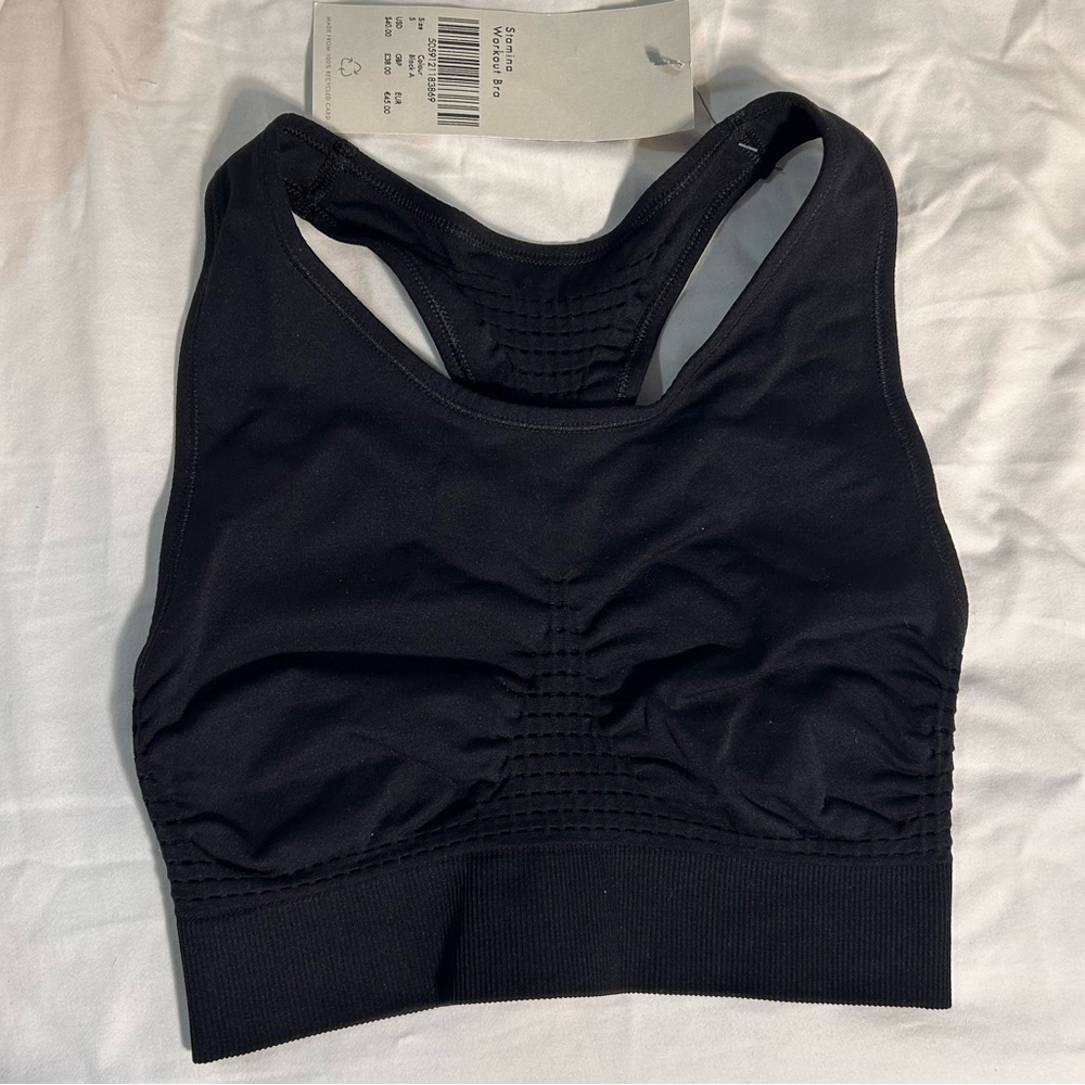 Sweaty Betty black sports bra NWT